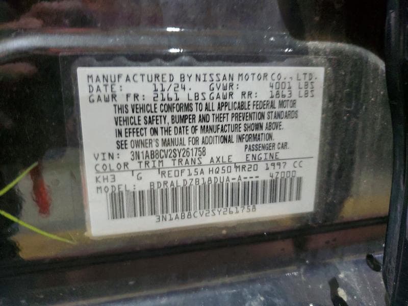 2025 NISSAN SENTRA SV 13