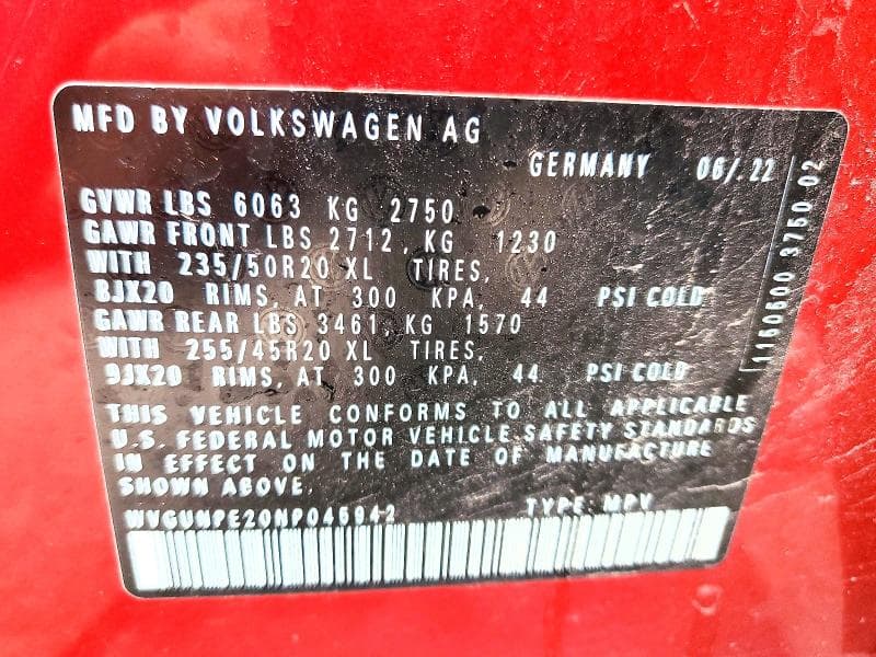 2022 VOLKSWAGEN ID.4 PRO S 14