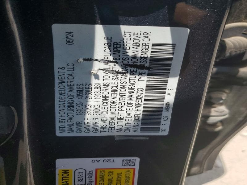 2024 HONDA CIVIC EXL 12