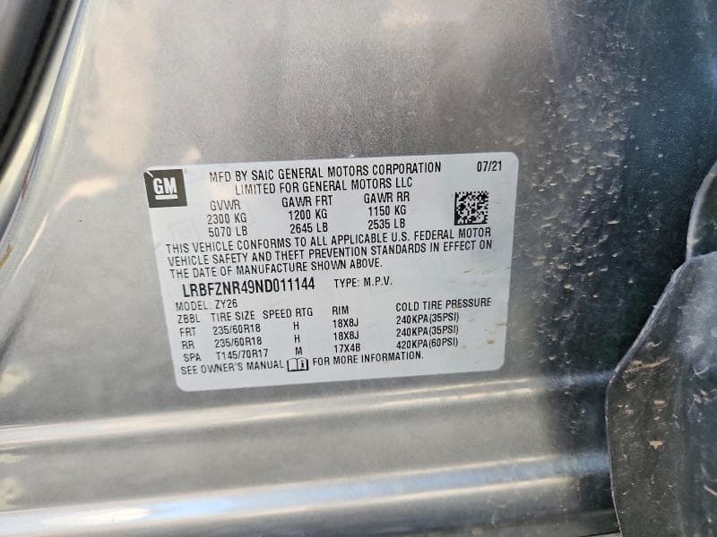 2022 BUICK ENVISION ESSENCE 12