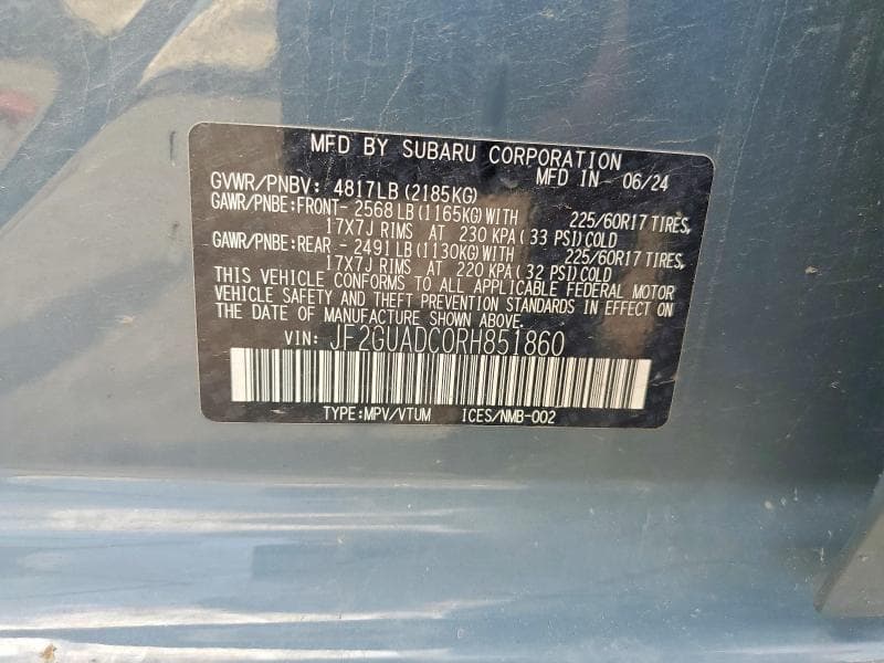 2024 SUBARU CROSSTREK PREMIUM 13