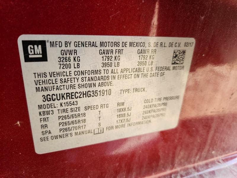 2017 CHEVROLET SILVERADO K1500 LT 13