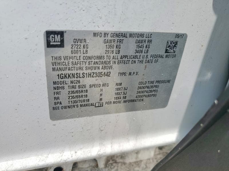 2017 GMC ACADIA SLE 13