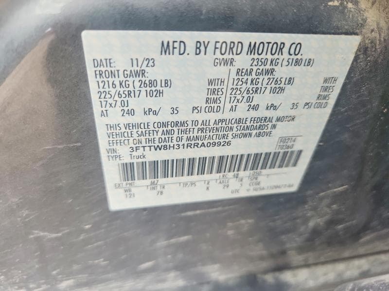 2024 FORD MAVERICK XLT 12