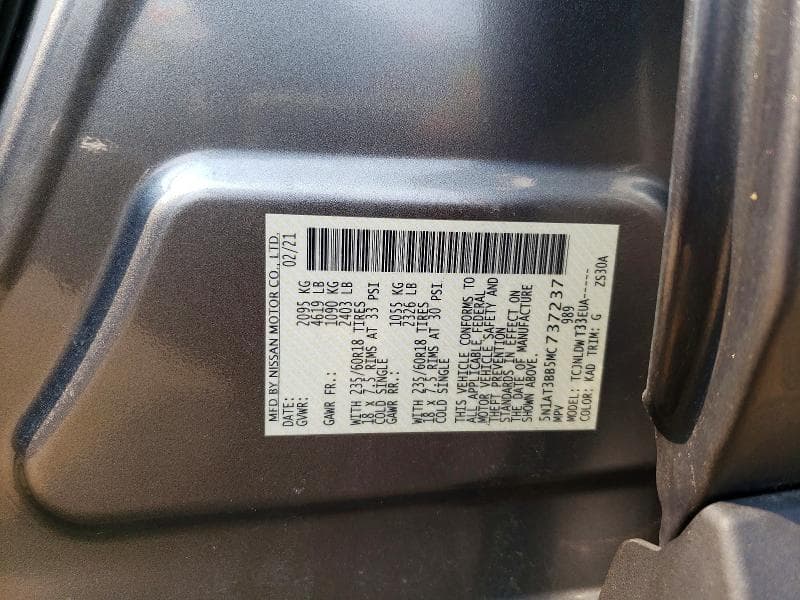 2021 NISSAN ROGUE SV 13