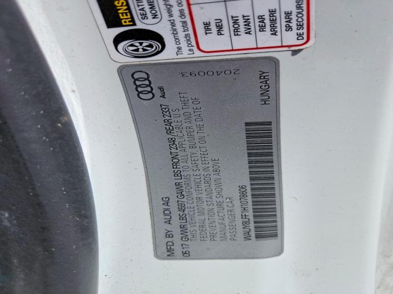 2017 AUDI A3 PREMIUM PLUS 13