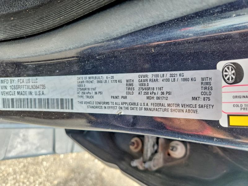 2020 RAM 1500 BIG HORN/LONE STAR 12