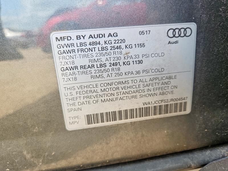 2018 AUDI Q3 PREMIUM PLUS 12