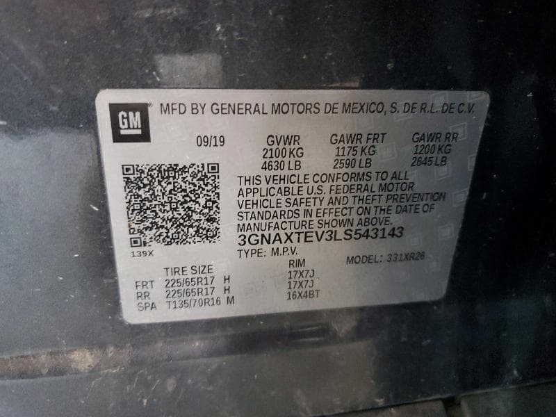 2020 CHEVROLET EQUINOX LT 13