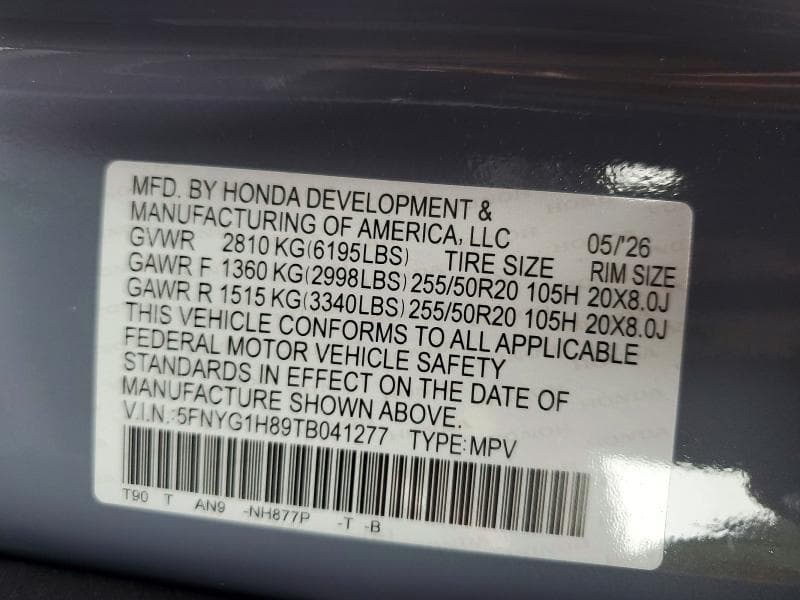 2026 HONDA PILOT ELITE 13