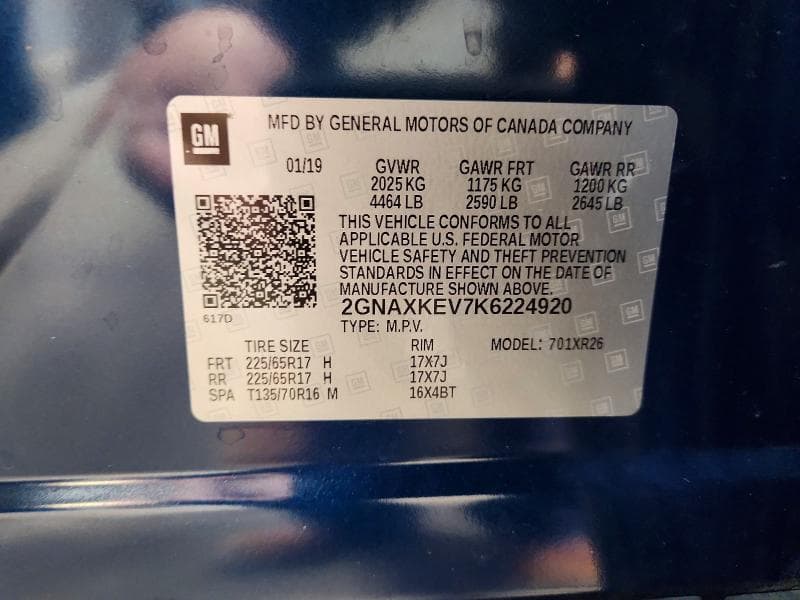 2019 CHEVROLET EQUINOX LT 13