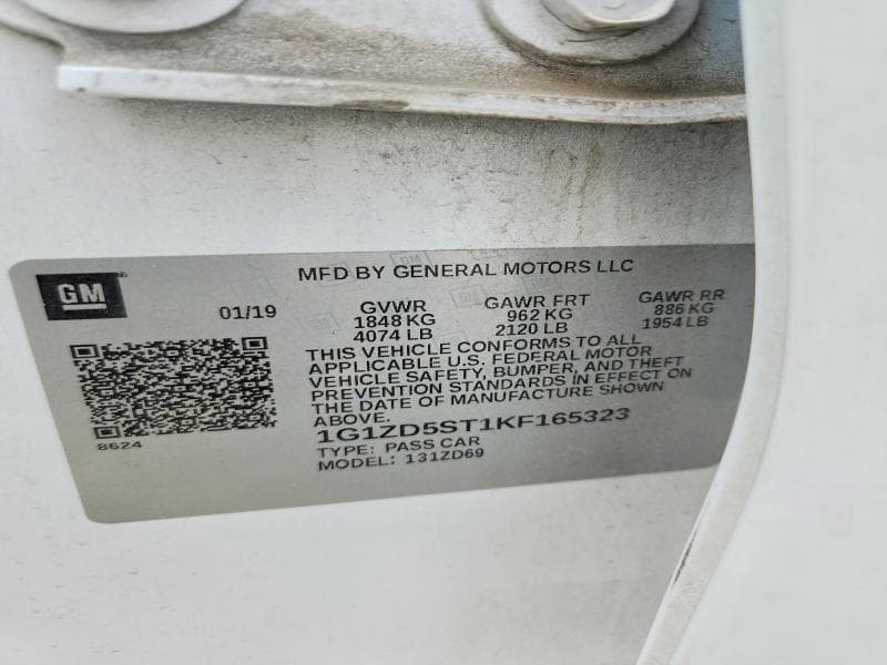 2019 CHEVROLET MALIBU LT 12