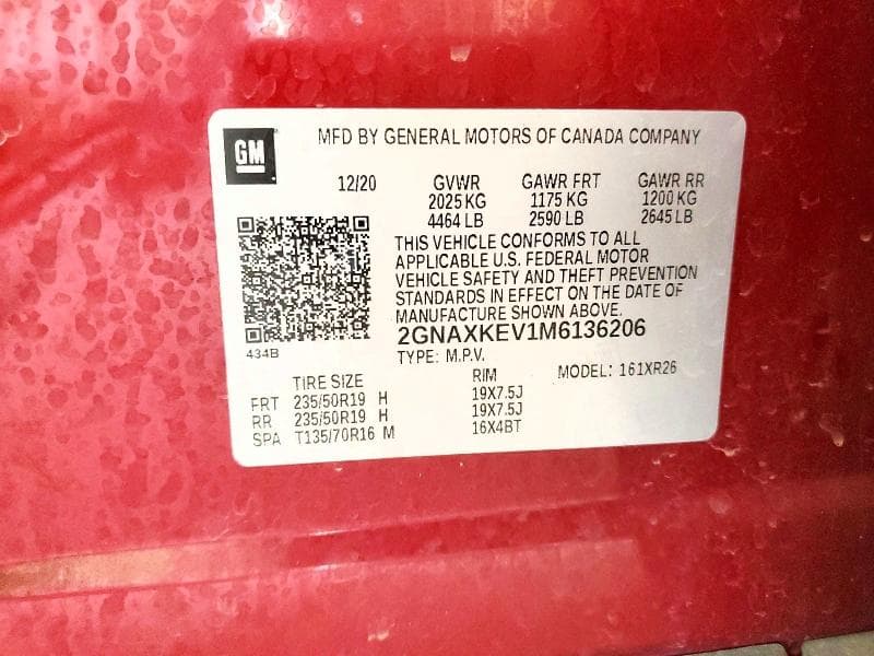 2021 CHEVROLET EQUINOX LT 13