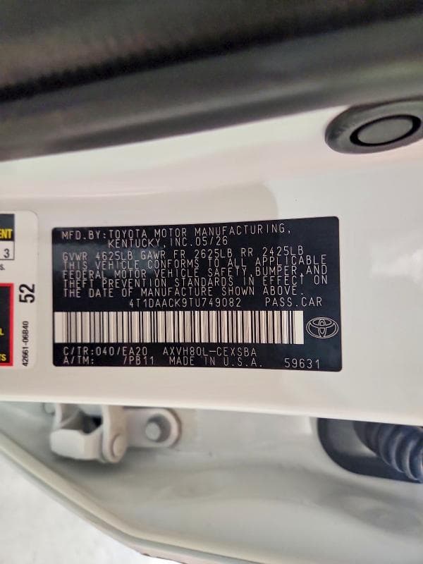 2026 TOYOTA CAMRY SE 12