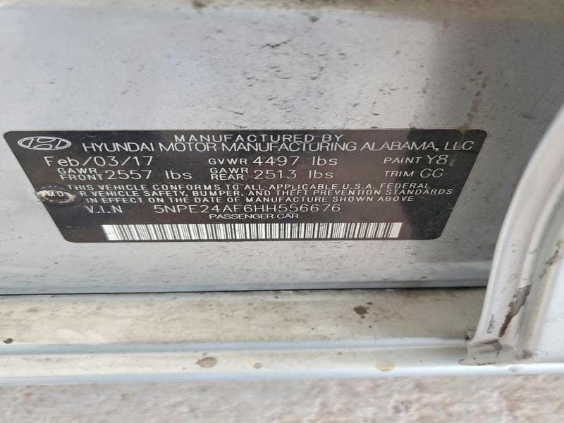 2017 HYUNDAI SONATA SE 13