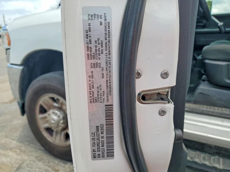 2020 RAM 2500 TRADESMAN 12