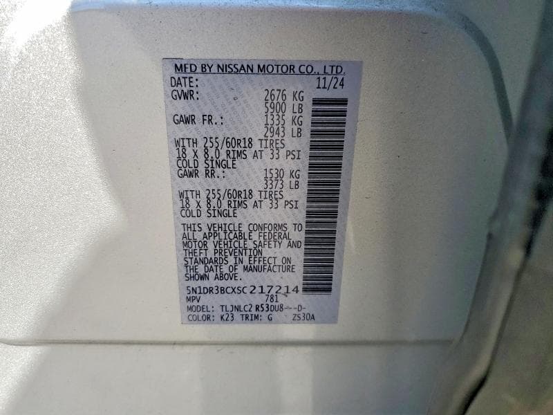 2025 NISSAN PATHFINDER SV 13