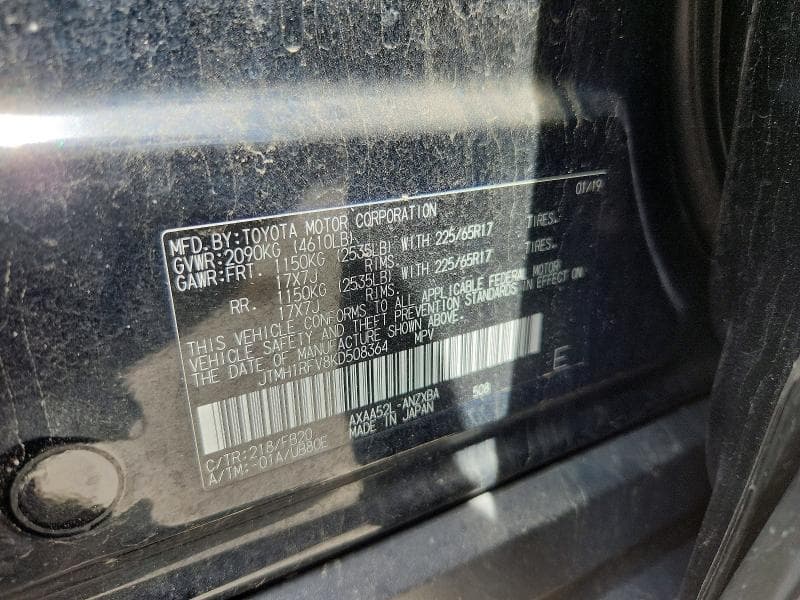 2019 TOYOTA RAV4 LE 13