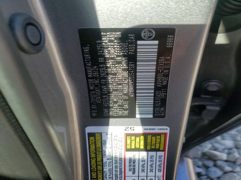 2025 TOYOTA CAMRY SE 12