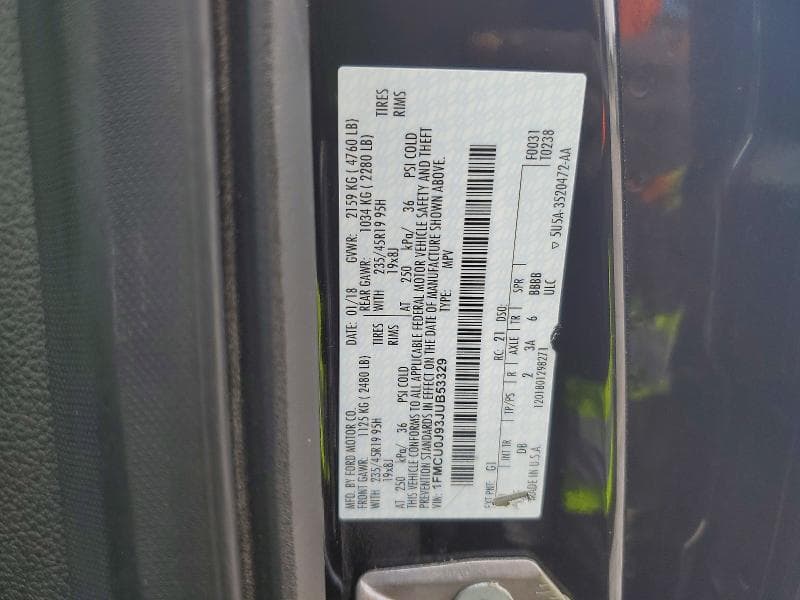 2018 FORD ESCAPE TITANIUM 12