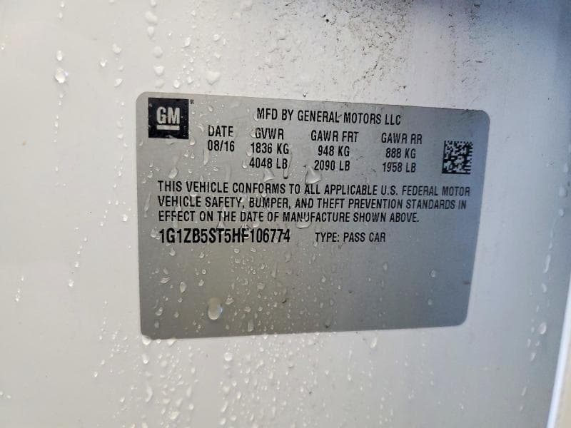 2017 CHEVROLET MALIBU LS 13