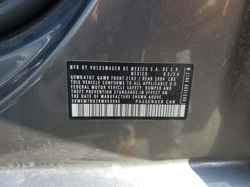 2024 VOLKSWAGEN JETTA SE 12