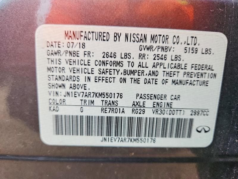2019 INFINITI Q50 3.0T LUXE 12