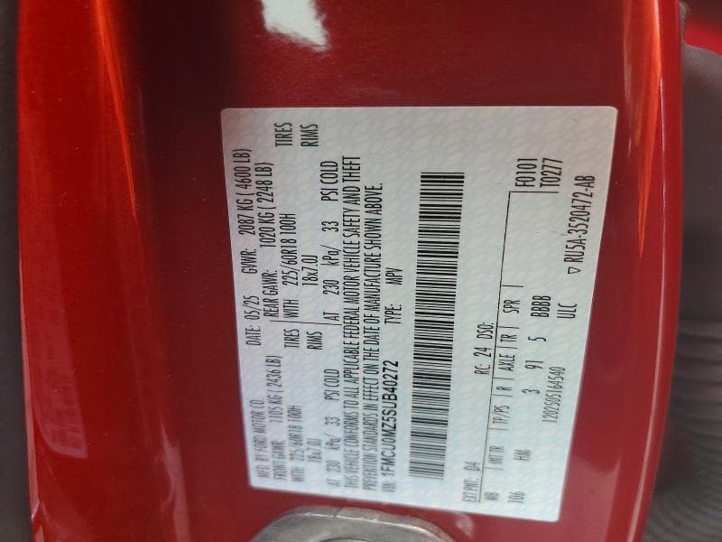 2025 FORD ESCAPE ST LINE 13