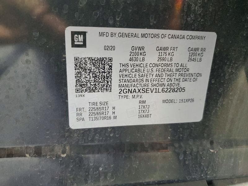 2020 CHEVROLET EQUINOX LS 13