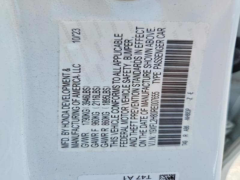 2024 HONDA CIVIC SPORT SPORT 13