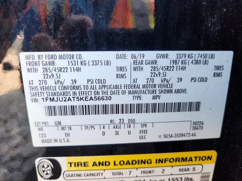 2019 FORD EXPEDITION LIMITED 13