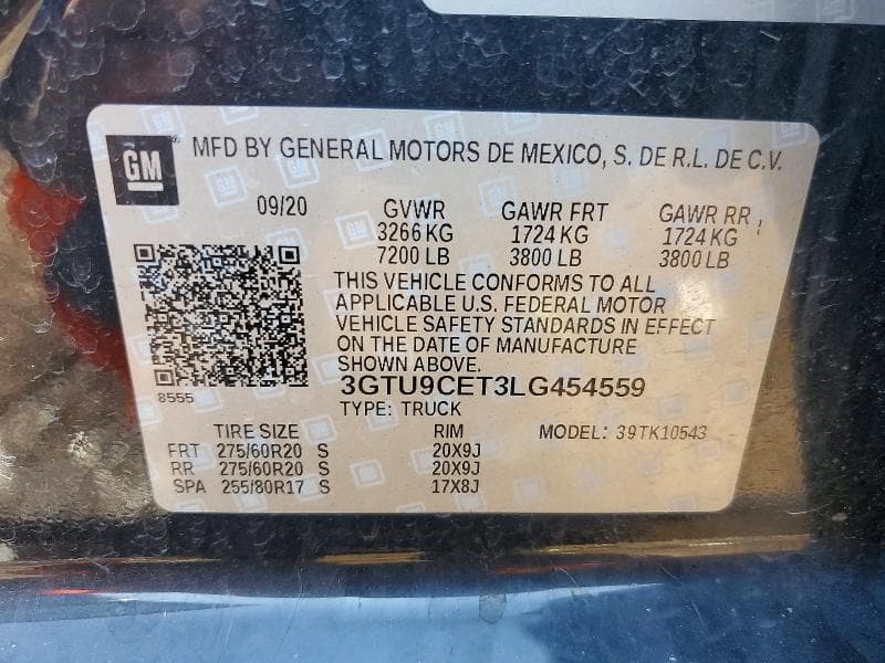 2020 GMC SIERRA K1500 ELEVATION 12