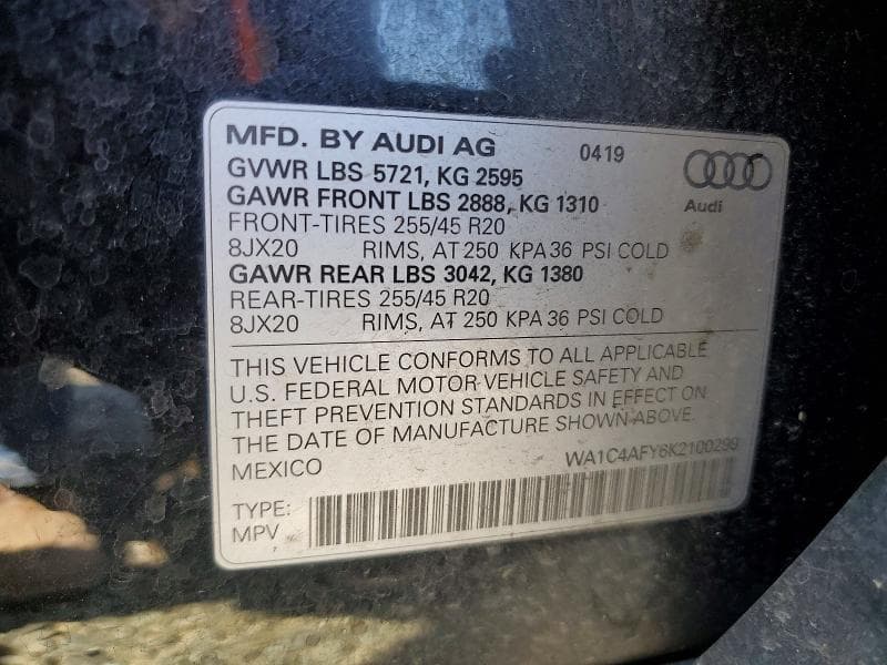 2019 AUDI SQ5 PRESTIGE 13