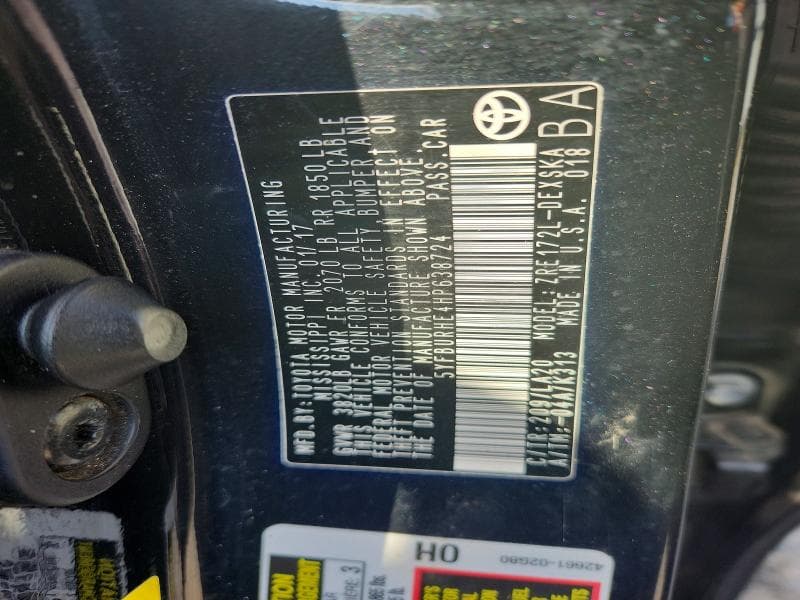 2017 TOYOTA COROLLA XSE 12