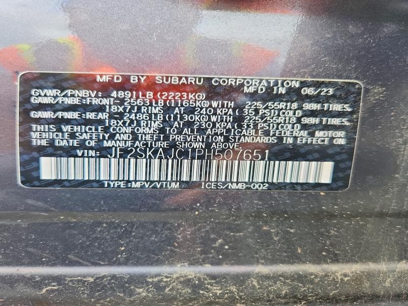 2023 SUBARU FORESTER SPORT 13