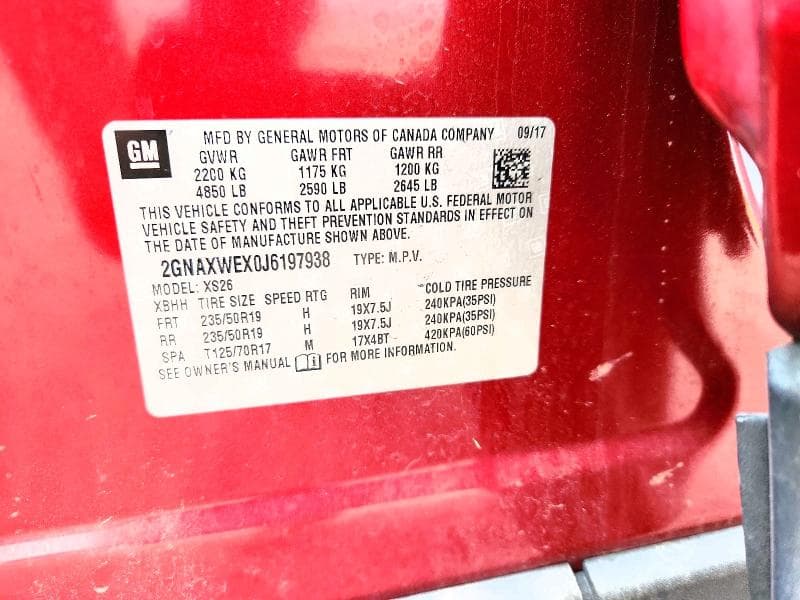 2018 CHEVROLET EQUINOX PREMIER 13