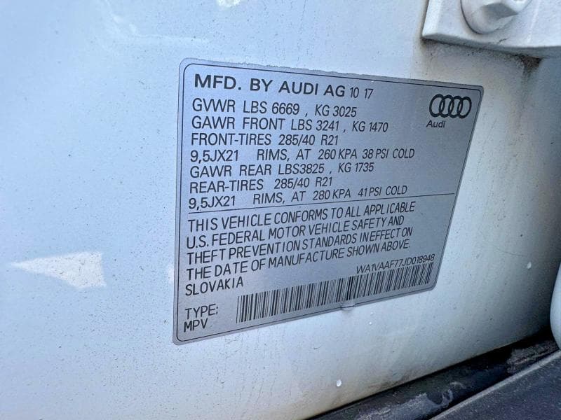 2018 AUDI Q7 PRESTIGE 13