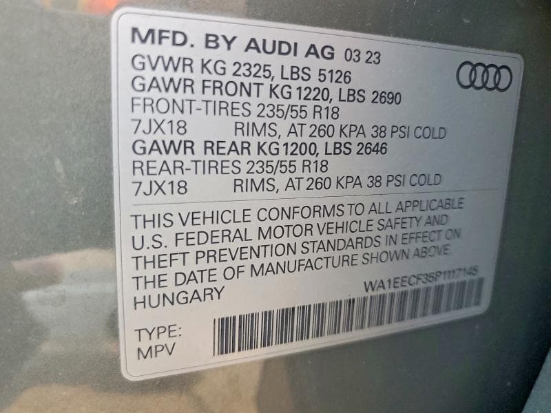 2023 AUDI Q3 PREMIUM PLUS S LINE 45 14