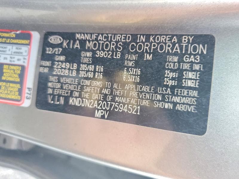 2018 KIA SOUL BASE 13