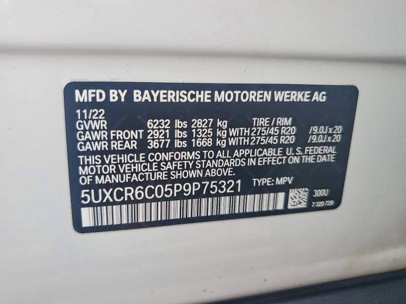 2023 BMW X5 XDRIVE40I 13