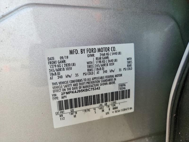 2019 FORD EDGE SEL 13