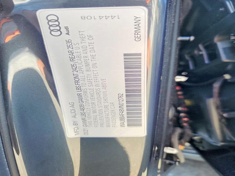 2021 AUDI A4 PREMIUM PLUS 40 12