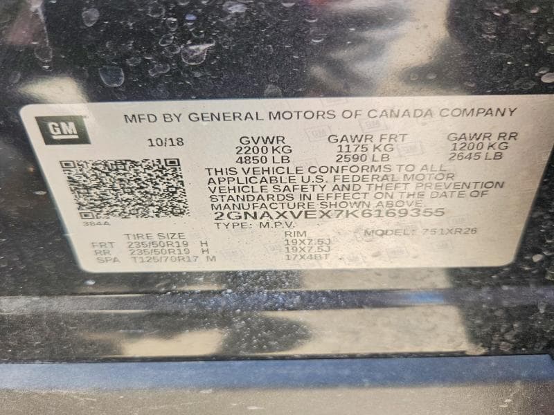 2019 CHEVROLET EQUINOX LT 14