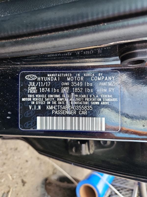 2017 HYUNDAI ACCENT SE 12