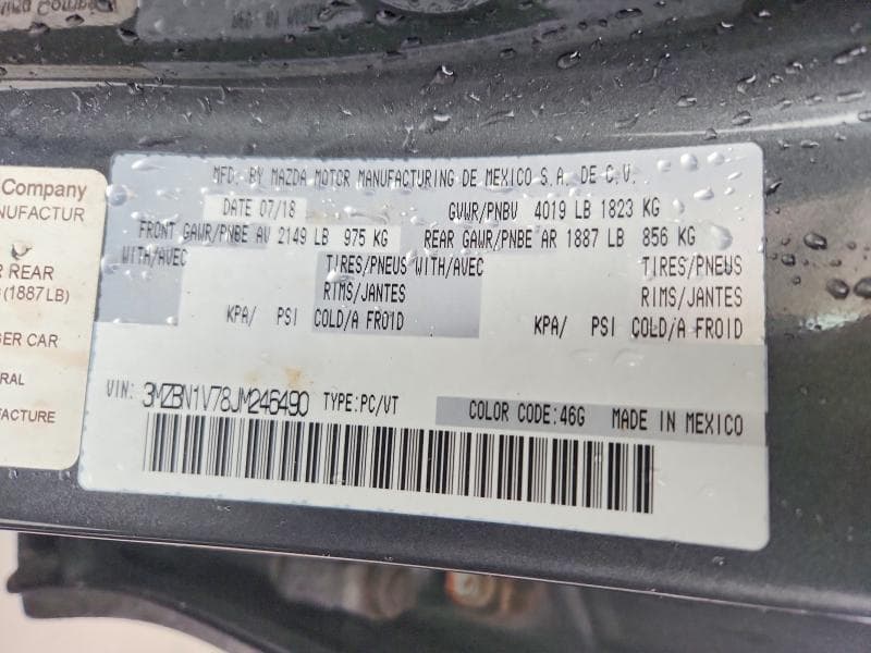 2018 MAZDA 3 GS 12