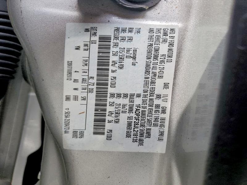 2018 FORD FOCUS SE 12
