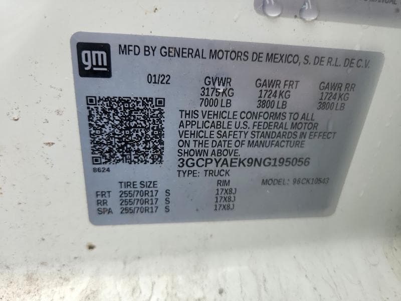 2022 CHEVROLET SILVERADO LTD K1500 12