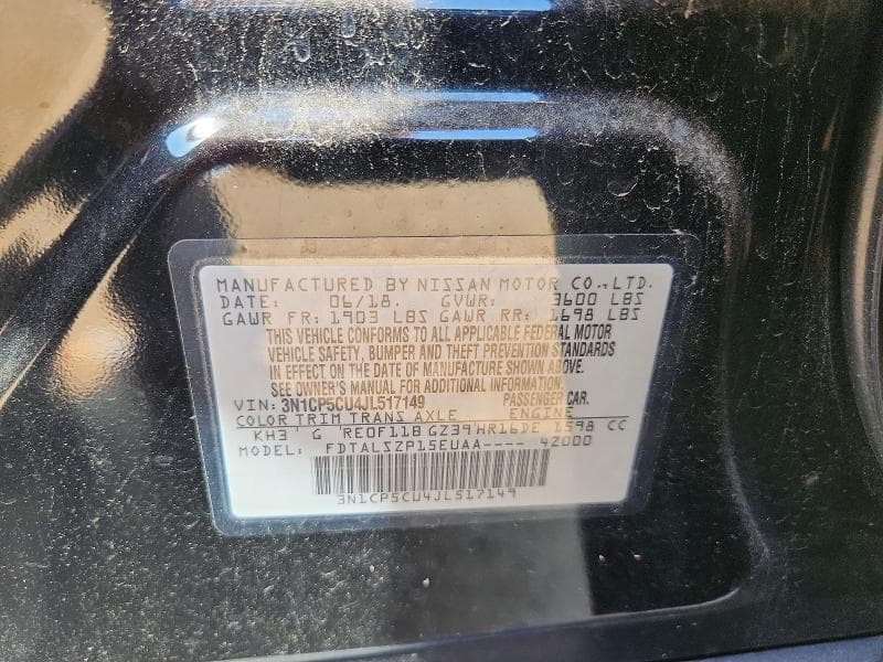 2018 NISSAN KICKS SV 13