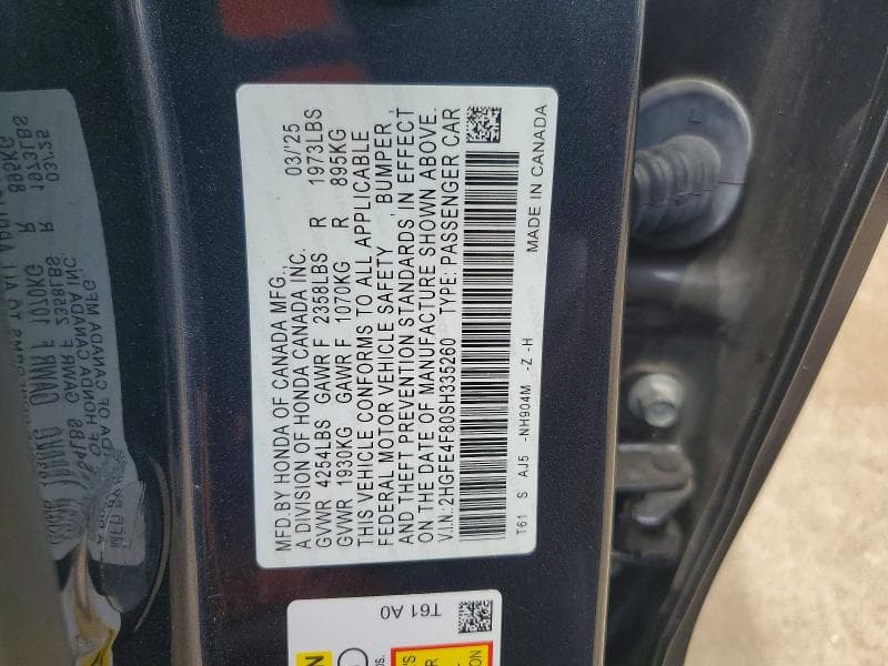2025 HONDA CIVIC SPORT 12