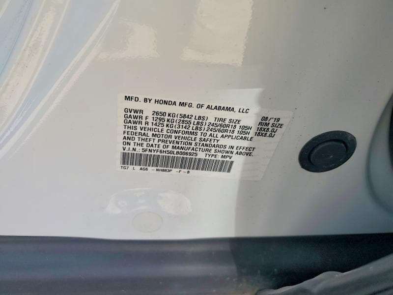 2020 HONDA PILOT EXL 13
